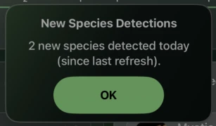StationScope new species detection notification