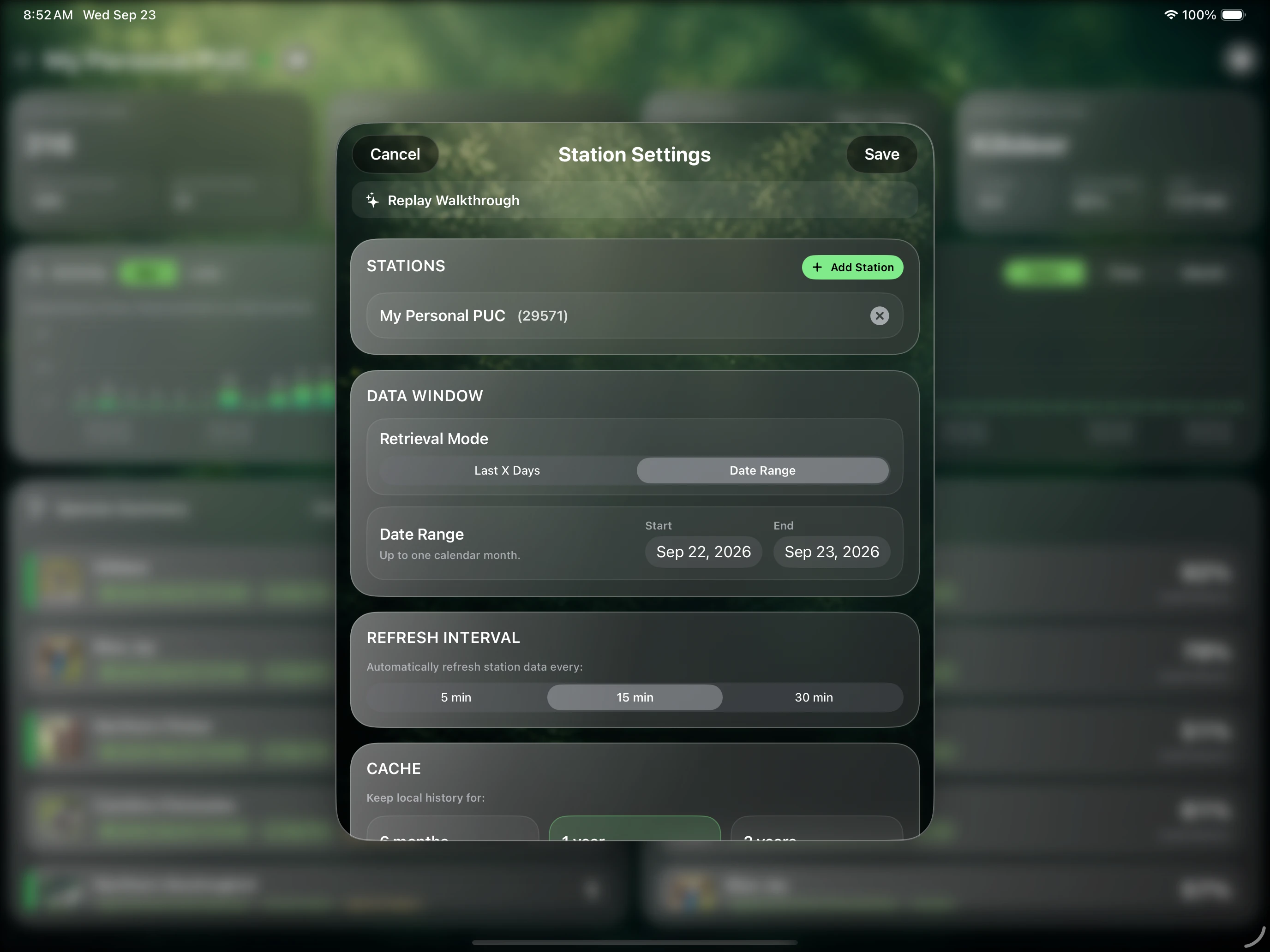 StationScope Settings Dialog
